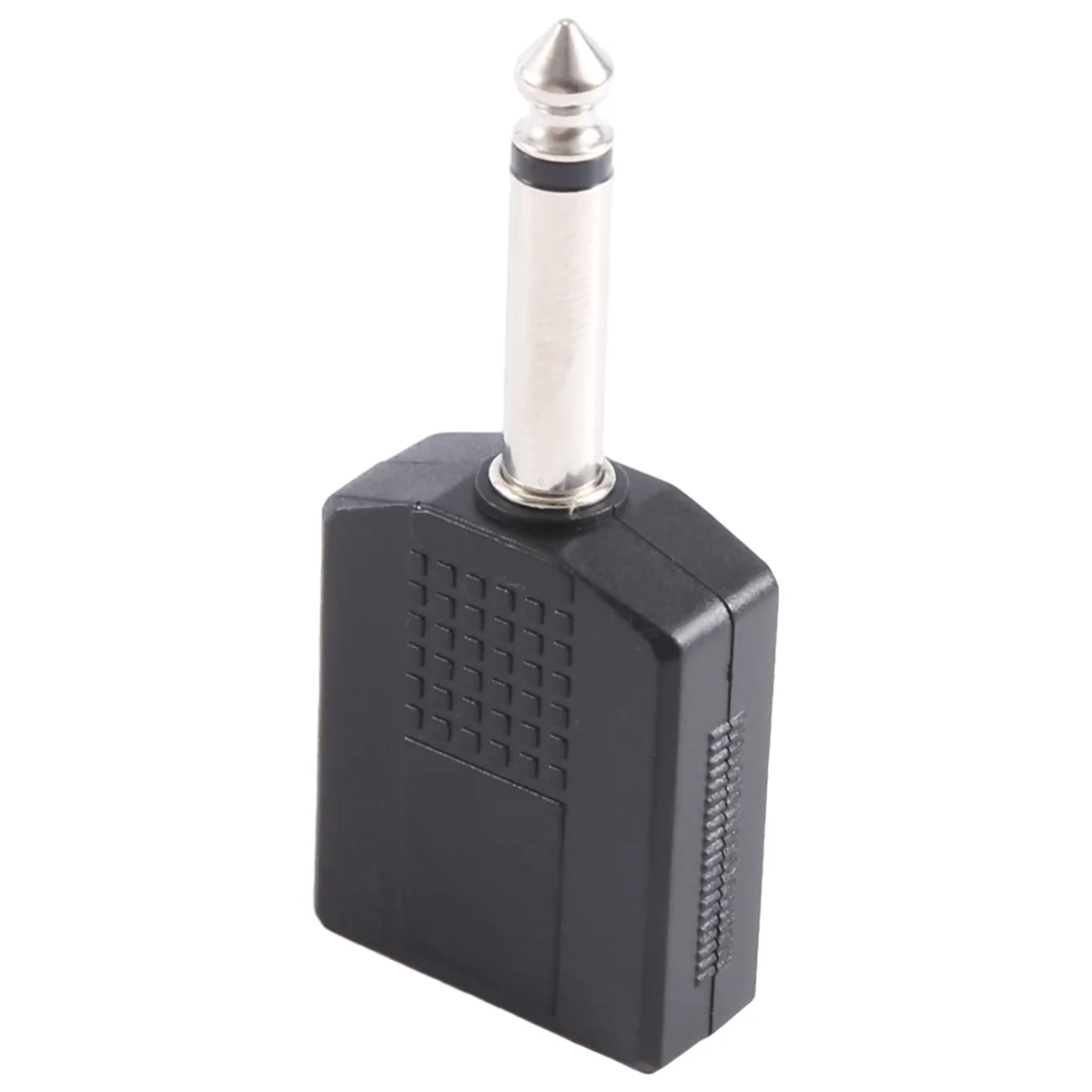 Schwarzer 6,35 mm 1/4 Zoll Stecker auf Dual-Buchse, Mono-Y-Kabel, PA-Audiokabel-Adapter für professionelle Klanggeräte