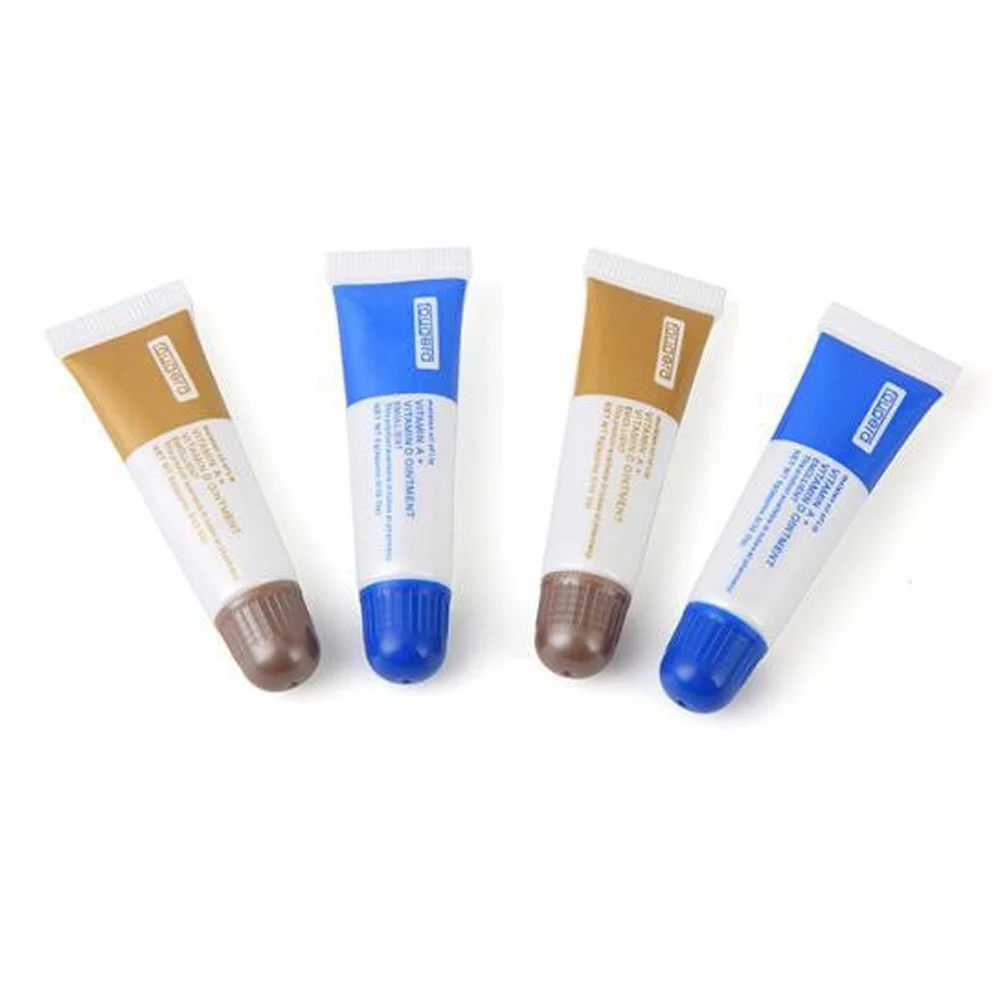 

100pcs Vitamin A D Tattoo Aftercare Cream Gel Healing Skin Anti-Scar Preserve Color PMU Care Tattoo Accessories