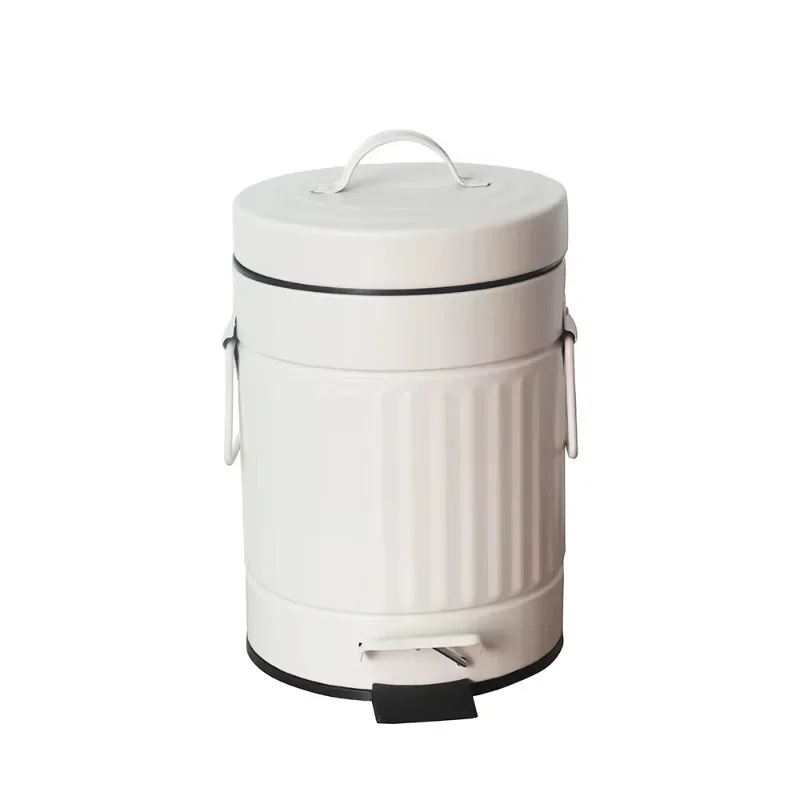Household Pedal Board Recycling Bin Trash Can Kitchen Office Bedroom Bathroom Trash Bin for Waste Management