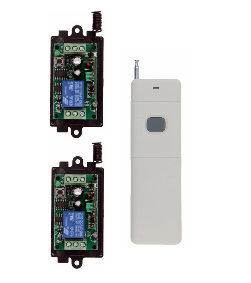 3000M Long Range DC 9V 12V 24V 1 CH 1CH RF Wireless Remote Control LED Light Switch System,315/433 MHz,Transmitter + Receiver