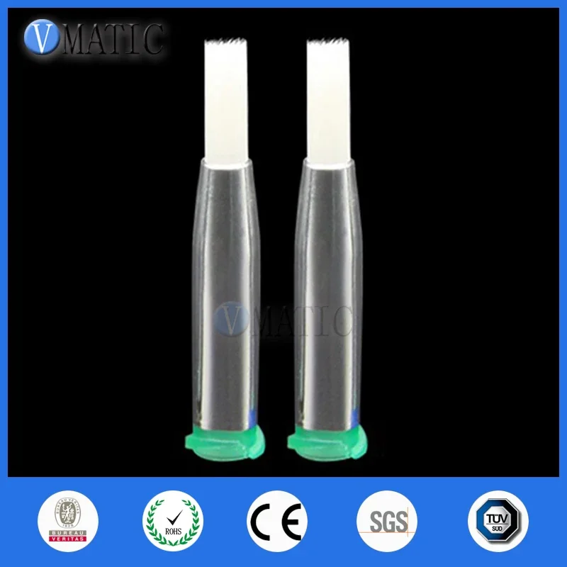 Free Shipping 18G Needle Brush Double Screw Thread Needles EFD Soft Brush Needle Round Mouth Dia 4mm Glue Dispenser Needle Brush