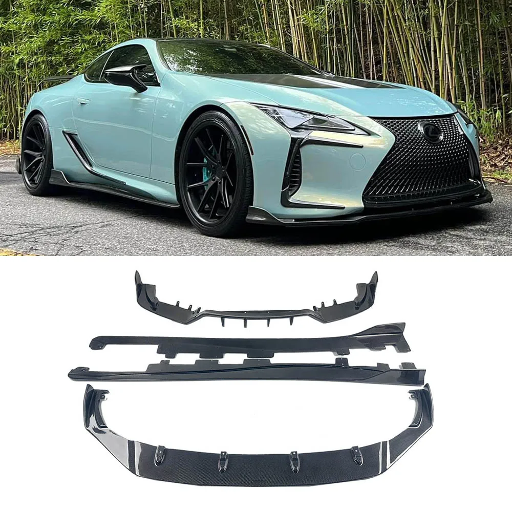 Carbon Fiber Front Lip Rear Diffuser Side Skirts For Lexus LC500/LC500H Perfect Fitment Body Kit