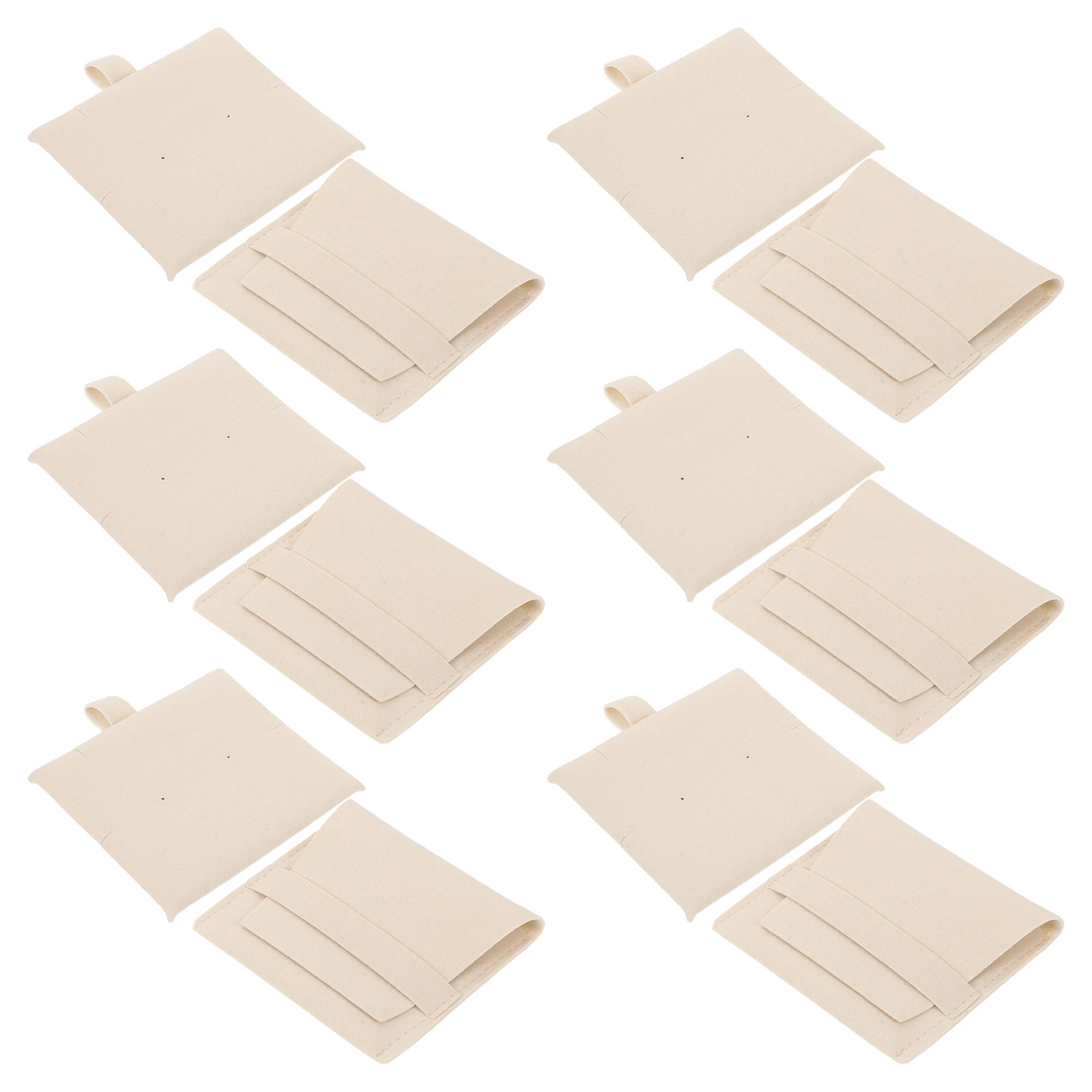 

6 Pcs Organizer Anti-oxidation Jewelry Bag Travel Bags Microfiber Flannel Jewerly