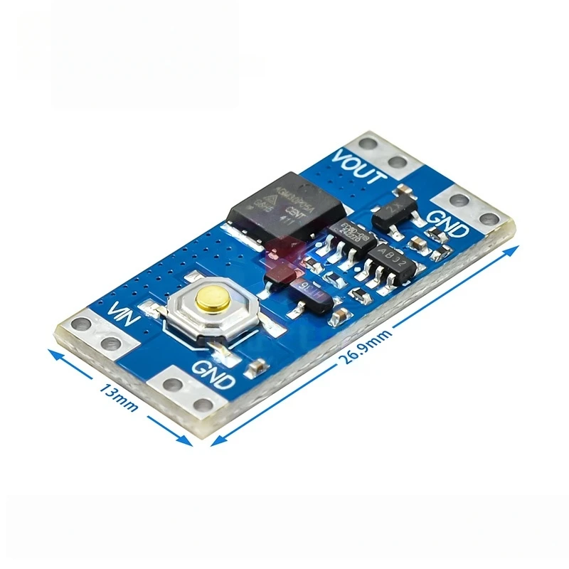 Module de commutation à bouton unique, bistable à bouton unique, charge de courant 10A, large plage de tension, faible consommation d'énergie