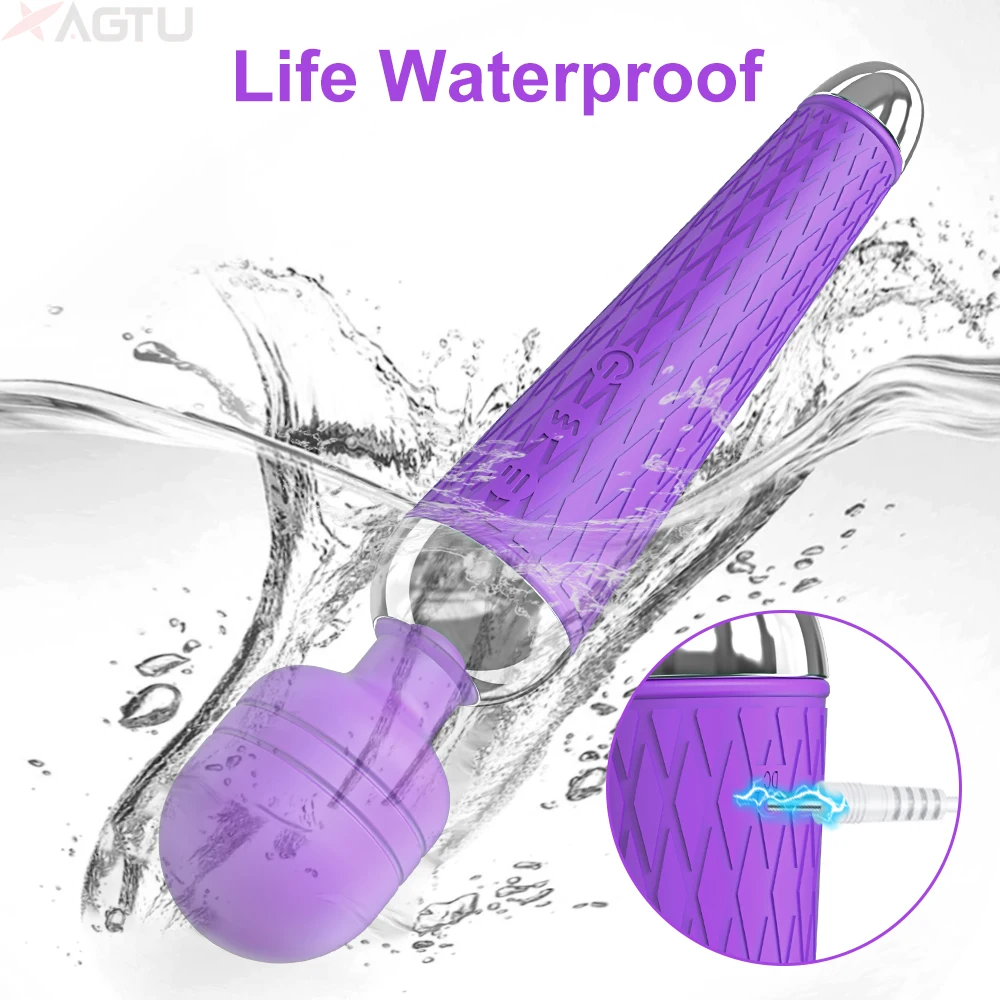 20 Modes Powerful Clitoris Stimulator Dildo Female AV Vibrator Magic Wand for Women G-spot Massager Sexulaes Sex Toys for Adult