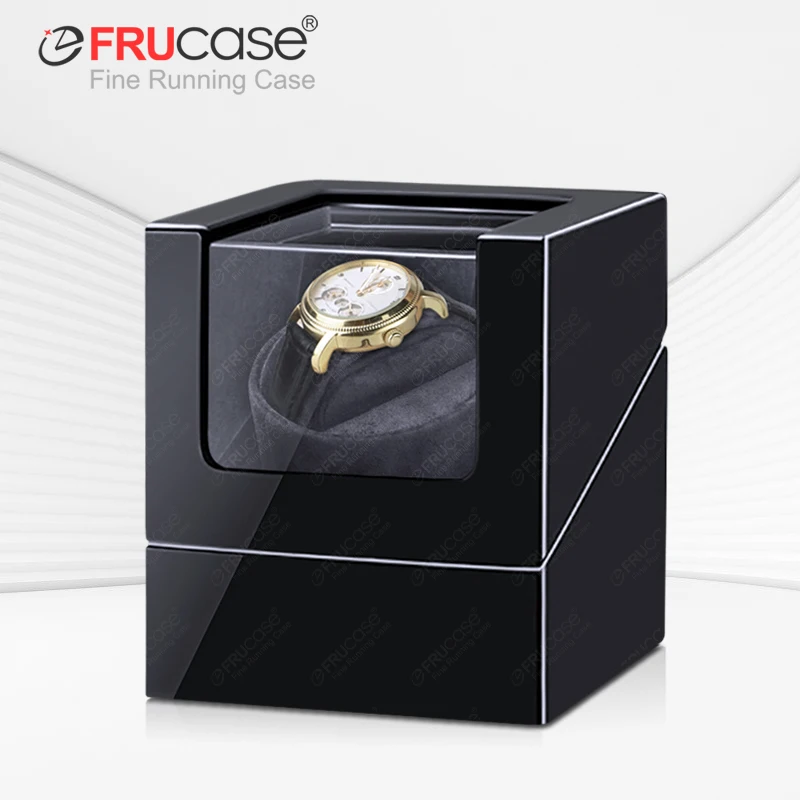 FRUCASE Watch Winder for Automatic Watches Watch Box Automatic Winder Use USB Cable / with Battery Option