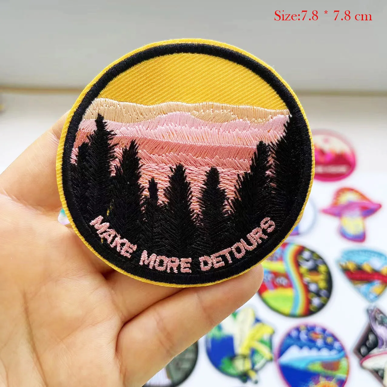 Adventure Outdoor Patch ricamo Patch per vestiti ferro fai da te su toppe per abbigliamento fungo pugno selvaggio sui vestiti cucire