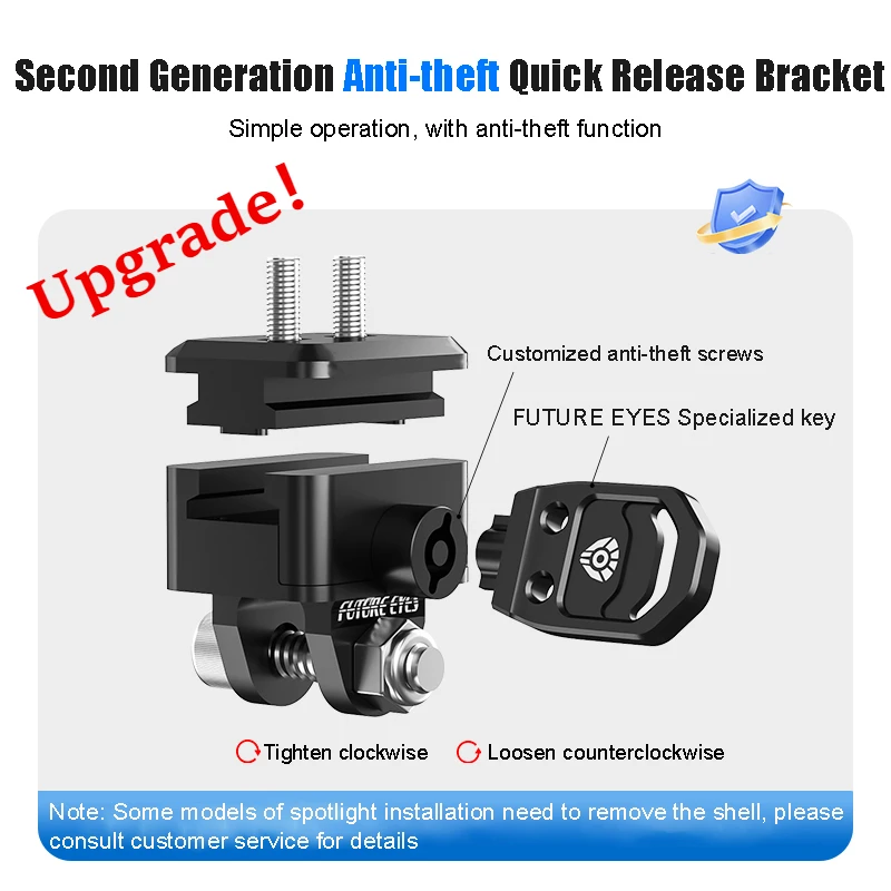 Future Eyes F150 F20P Motorcycle Headlight Led Spotlight Fog Lights Vehicle Auxiliary Road Far and Near Light Flashing Lense