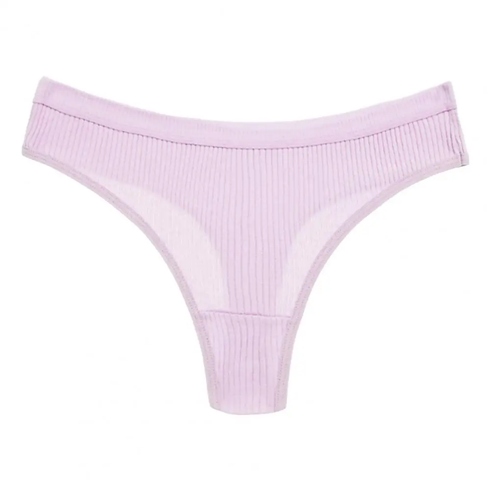 

Women Low-rise Briefs 10 Pack Women's Low-waist Seamless Thong Briefs Solid Color Breathable Elastic Underwear for Sports Casual