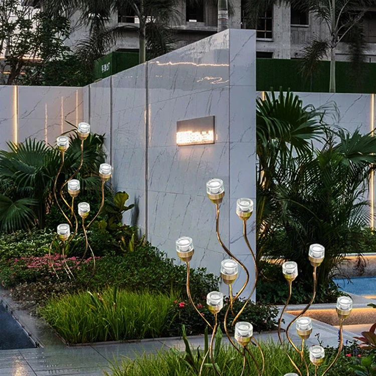في الهواء الطلق أضواء الحديقة للماء فيلا فناء الحديقة جو المناظر الطبيعية حديقة LED أضواء الزخرفية أضواء جراب الفولاذ المقاوم للصدأ #3