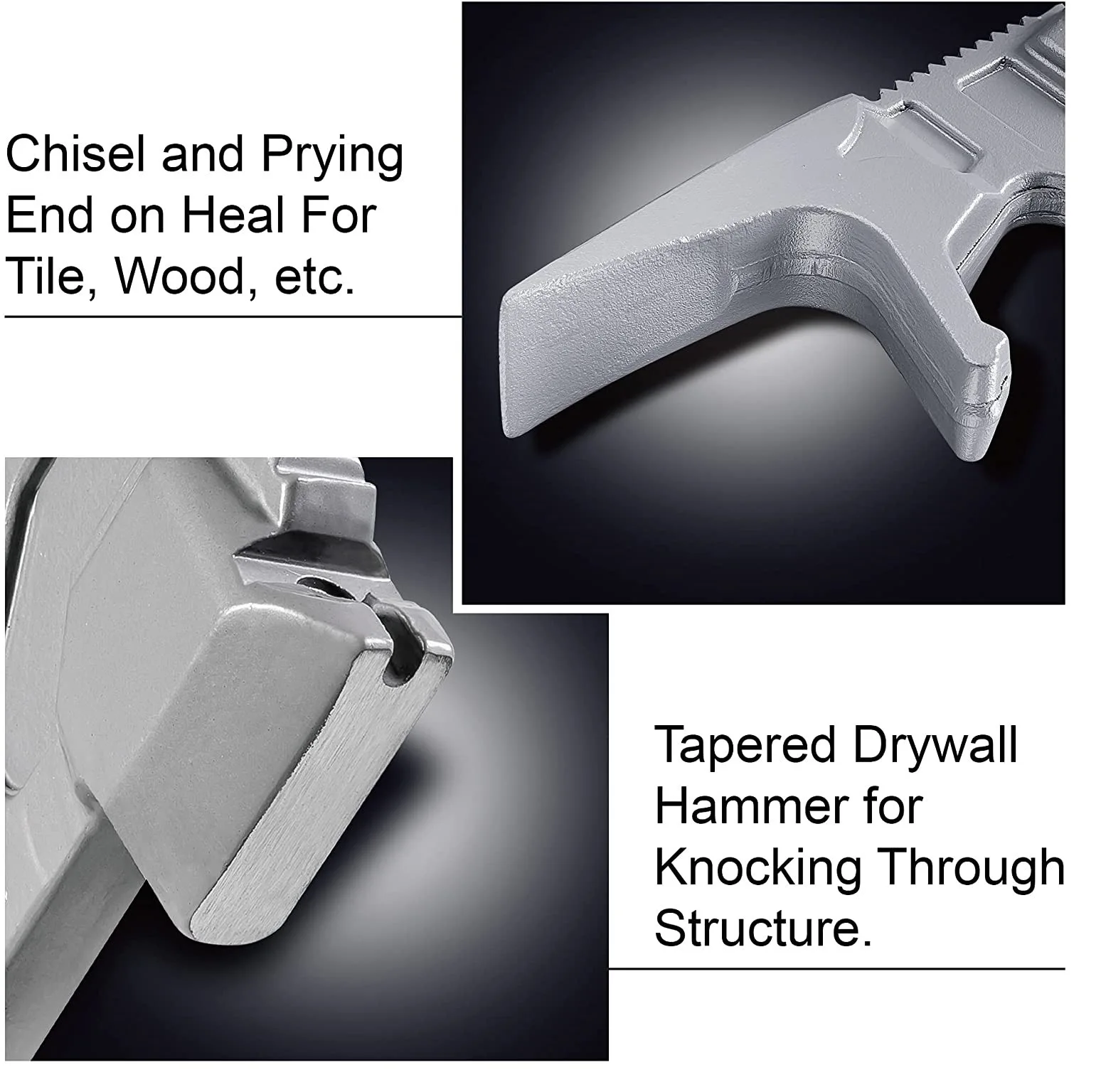 15 Inch Outdoor Portable EDC Multifunctional Hammer Nail Remover Pry Bar Fire Breaking Tool Demolition Tool