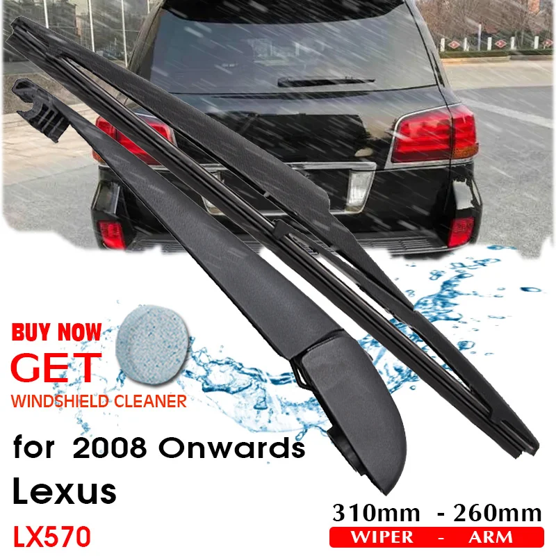 

BROSHOO Car Rear Wiper Blades Back Windscreen Wiper Arm For Lexus LX570 Hatchback (2008-) 310mm,Windshield Auto Styling