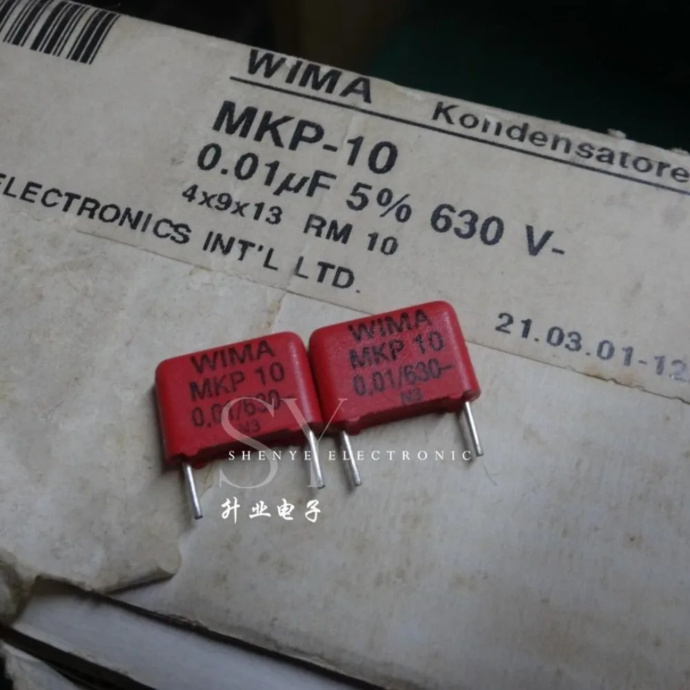 

10PCS MKP10 0.01uF/630V 10nf 103 New 5% film capacitor 10mm