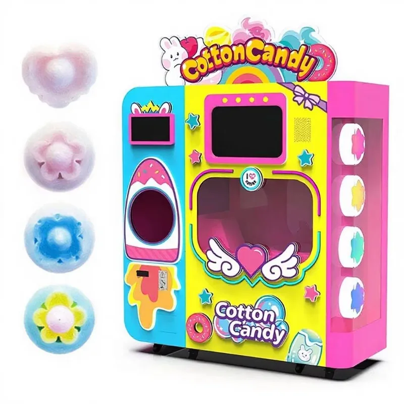 Factory Automatic Cotton Thread Candy Machine Small Business Marshmallow Vending Machine
