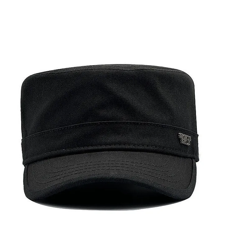 Men's Spring Autumn Winter Hat Large Size Flat Top Full Closed Brim Cap Outdoor Sun Protection