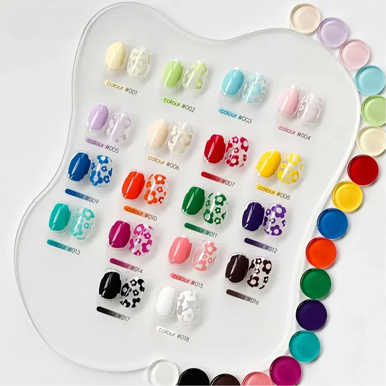18-Fächer-Schmetterlings-Palette, mehrfarbiges Patting-Gel, 2026, neue, hochsättigende Farben, kein Ablenken, Transfer-Malerei, Farbverlauf-Nagelgel – Detail 13