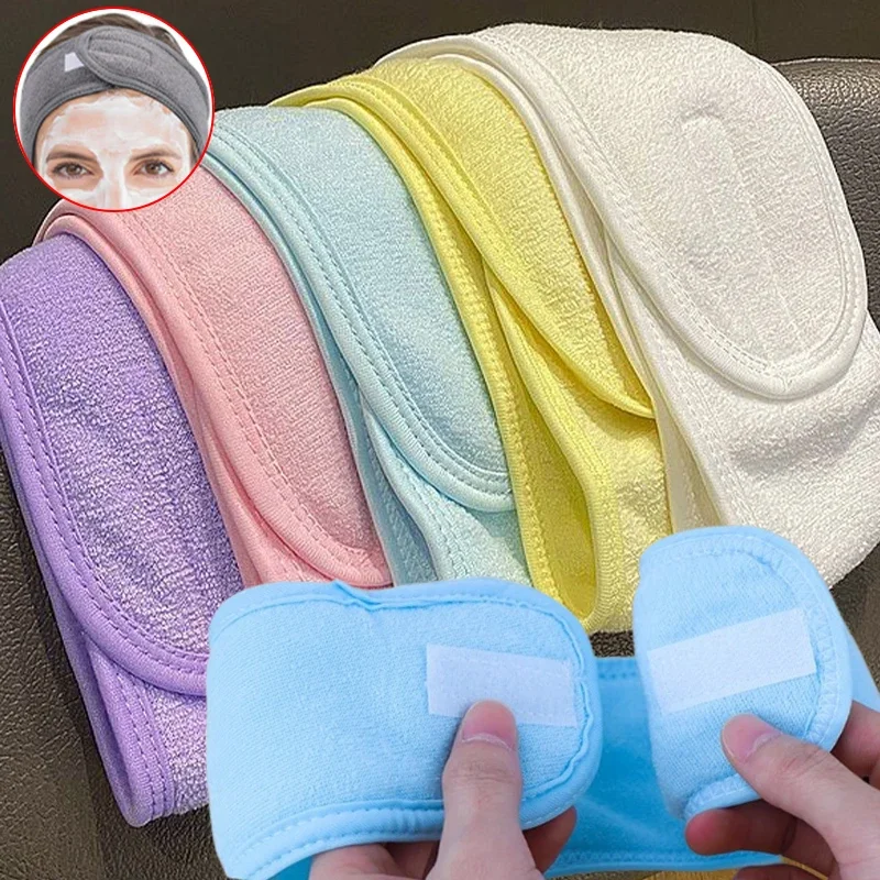 أزياء المرأة واسعة هيرباند قابل للتعديل ماكياج غسل الوجه منشفة الشعر التفاف رباطات غسل الوجه اليوغا الشعر يشكلون الملحقات