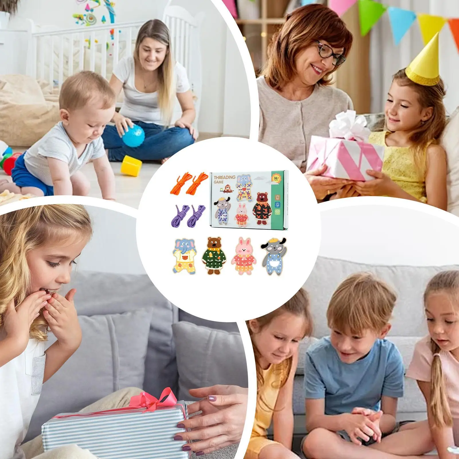 

Игрушка для шнуровки с резьбой,влекательная игрушка для раннего обучения, деревянная игрушка для шнуровки с резьбой для дошкольников, маленьких детей, мальчиков и девочек, домашние путешествия