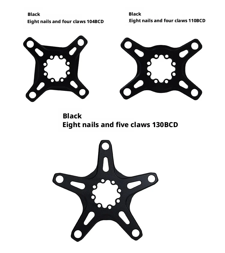 8-Loch Spider-Kurbeladapter 104B 110 130 BCD Aluminiumlegierung für MTB Rennrad Umrüstkit – Detail 11