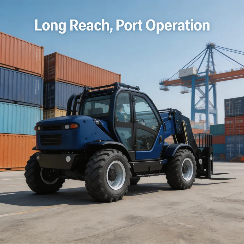 Heavy Equipment Forklift - Manipulador Telescópico de Servicio Pesado con