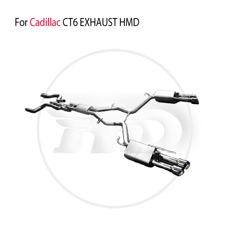 HMD Stainless Steel Exhaust System is Suitable For Cadillac CT6 3.0T Auto Modification Electronic Valve Catback Pipe