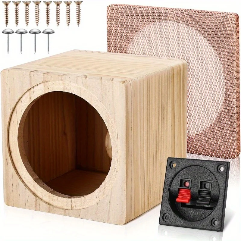 Brandneues 6,5-Zoll-/5-Zoll-/4-Zoll-Lautsprechergehäuse aus Holz, fortschrittliche Klangeffekte mit verstärktem Bass und hohlem Design, mit Schutzvorrichtung. – Detail 5
