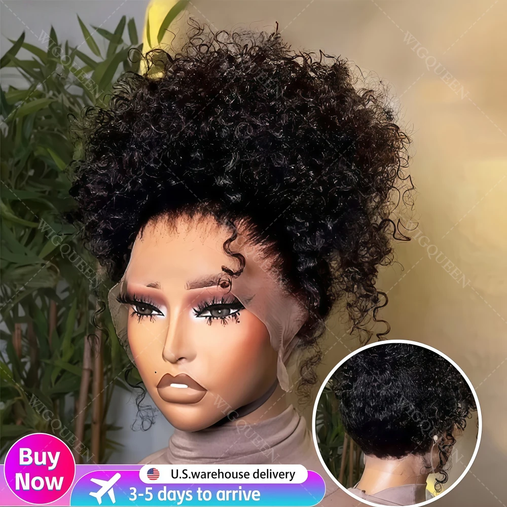 

200% Hidden Strap Deep Wave Real Full 360 HD Lace Front Human Hair Wigs Water Wave Ultra-thin 13x4 5x5 Lace Frontal Curly Wigs