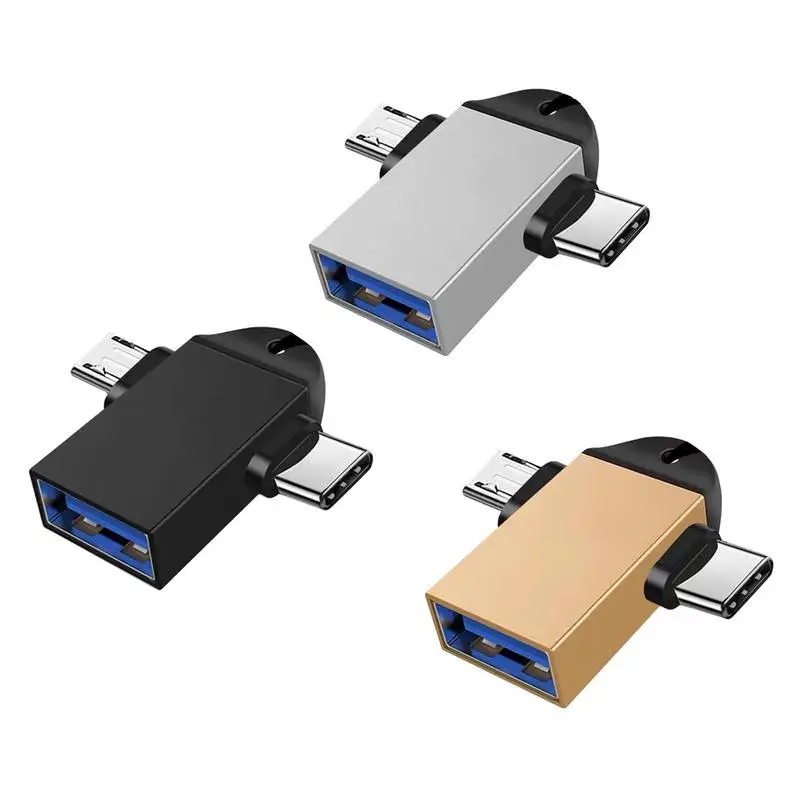 2 in 1 otg Adapter, USB 3,0 Buchse tousb Stecker Stecker Aluminium legierung unterwegs Konverter