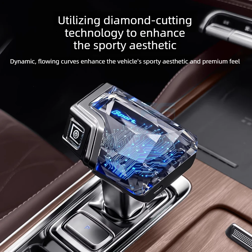 

Crystal Gear shift knob For Geely Monjaro Xingyue L 2021-2025 gearbox Car Interior LED Ambient Light Refit Interior Accessories