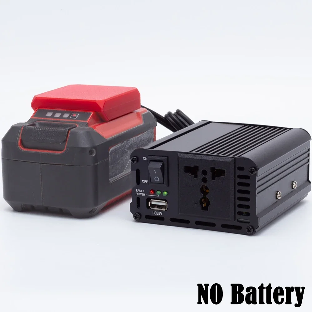 200W 220V Portable Power Inverter Outlet Adapter for Ozito 18V Battery DC AC W/USB Powered Compact Inverter for UK EU AU