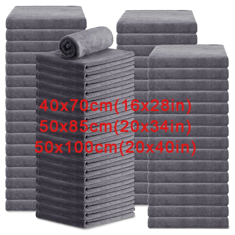 Toallas de salón de microfibra Premium a prueba de lejía, toallas de mano absorbentes de secado rápido para gimnasio, baño, Spa, afeitado, peluquero, toallas para el cabello