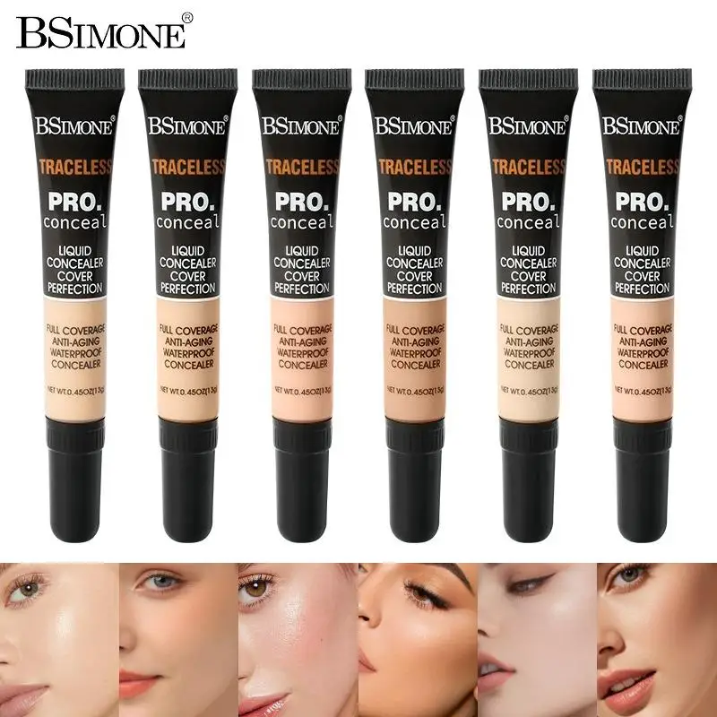 NIEUWE 13g professionele concealer flexibele concealer hydraterende vloeibare foundation om donkere kringen en acnevlekken te bedekken
