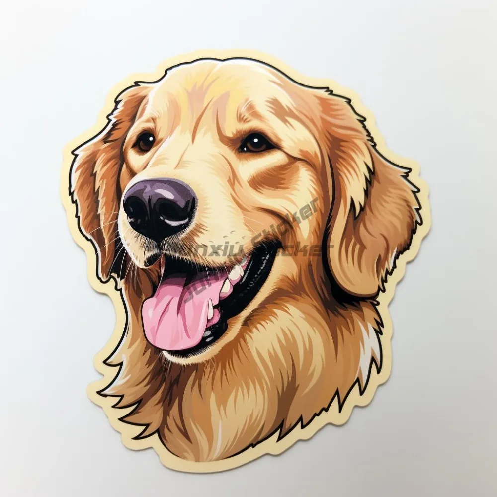 

Golden Retriever Vinyl Decal Sticker for Car, Laptop, Tumbler and More Personalized Cover scratches Decals Auto Sticker Camping