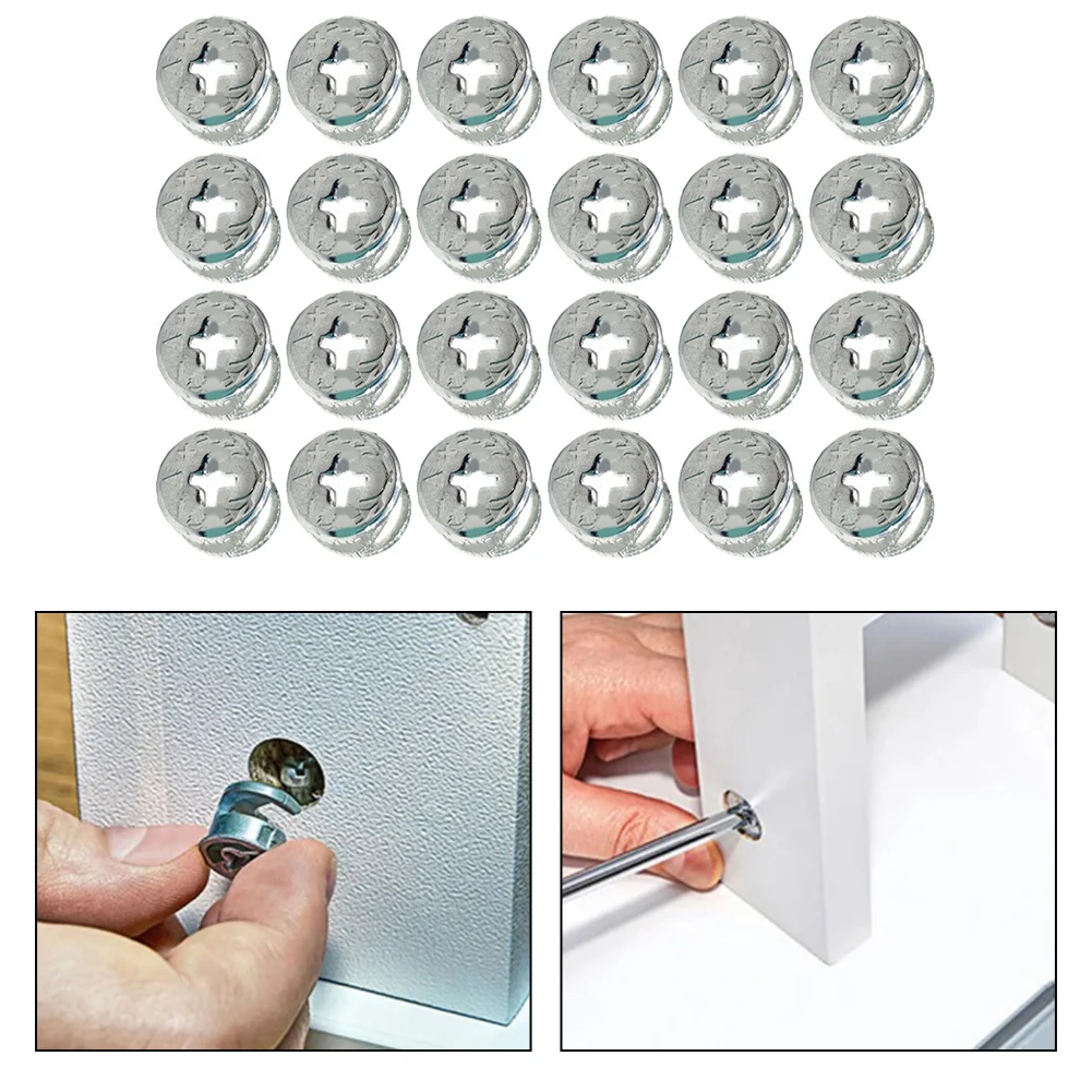 Furniture Fastener Furniture Cam Lock Nut DIY Projects Wide Compatibility Easy Installation High-Quality Material