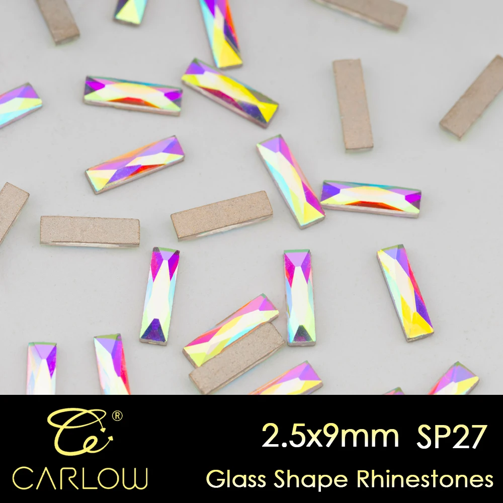 CARLOW Multi Shapes Flatback CrystalAB 100/500pcs Glass Nail Art Glitter Stones for Crafts Decoration Link 1