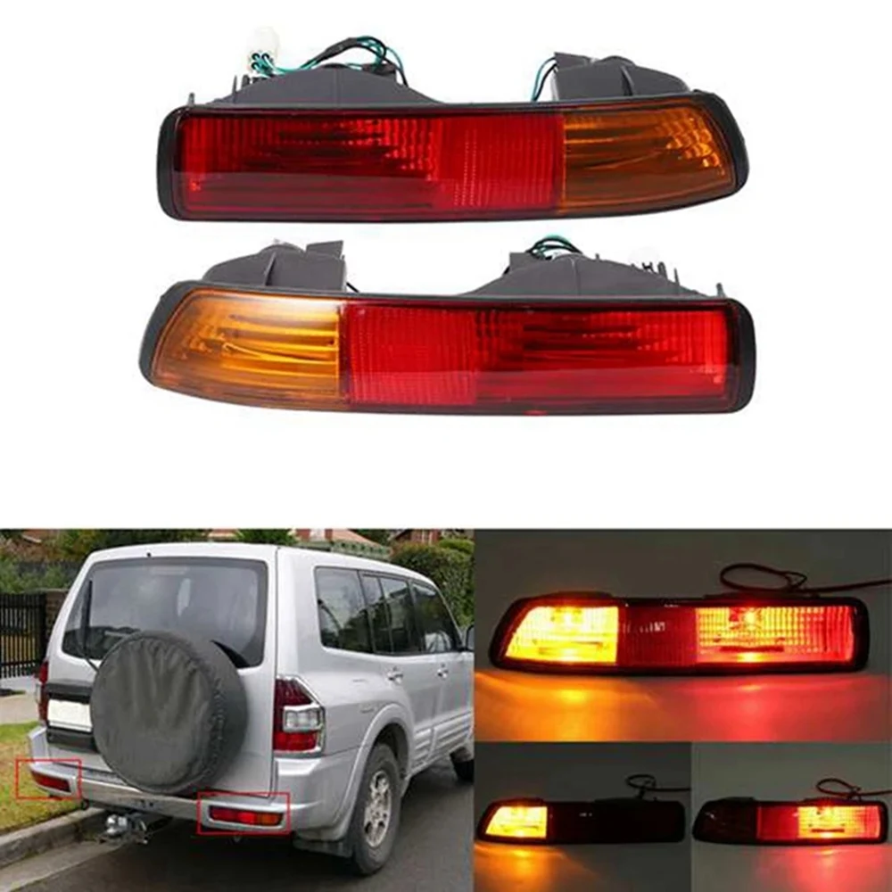 Car Left Rear Bumper Lamp Rear Fog Lamp for Mitsubishi Pajero V73 6G72 V75 6G74 V78 4M41 2001-2002 MR508783