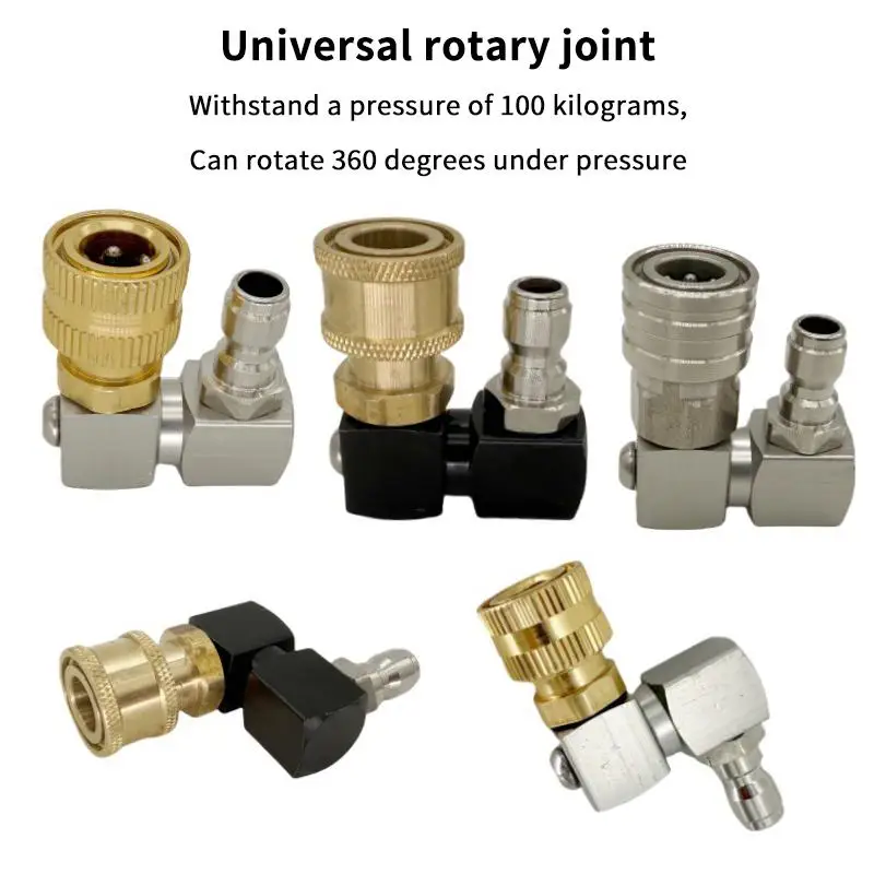 Jet Spray Connector 360 Degree Rotatable Leak Proof Water Saver Adapter for Professional Car Wash Use
