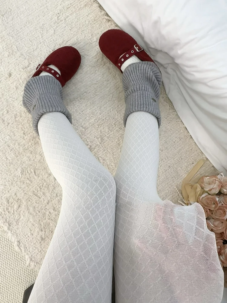 Y2K Stil Grid Strumpfhosen Frauen Hohe Taille Elastische Dünne Warme Strumpfhosen 2026 Frühling Streetwear Strumpfhosen Strumpf