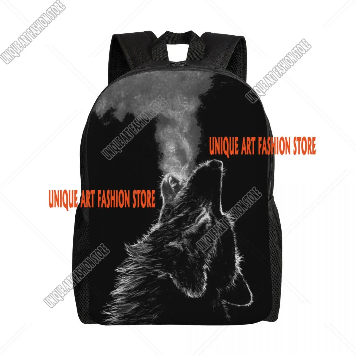 

Custom Wolf Backpacks Men Women Fashion Bookbag for School College Bags