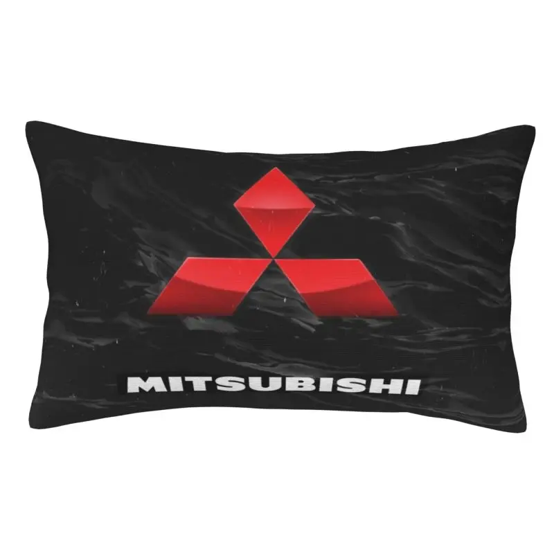 Custom Nordic Motor-M-Mitsubishies Auto Motorcycle Cushion Cover for Bed Sofa Polyester Pillow Case Rectangle