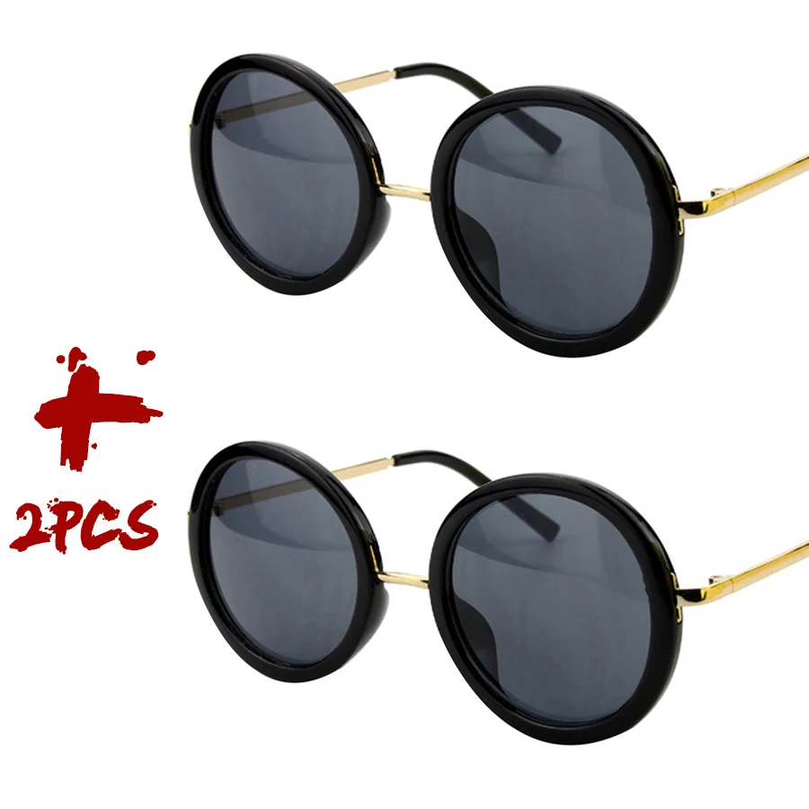 Retro Runde Sonnenbrille Damen Markendesigner Outdoor Reise Fahren Vintage Sonnenbrillen Herren Unisex Mädchen Damen 5 Farben Bestseller – Detail 19