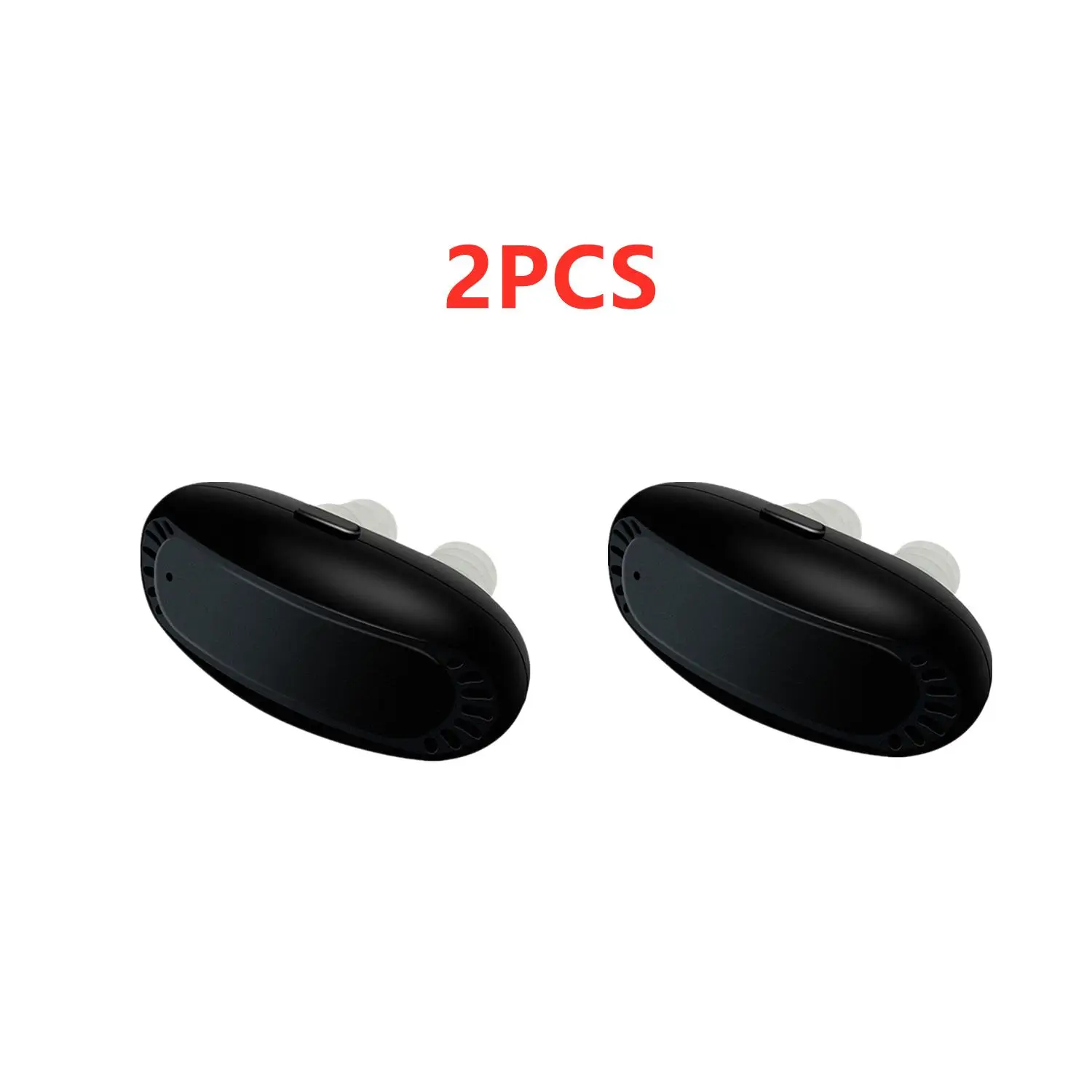 

2 Pcs Portable Infrared Rhinitis Device Double Holes Low Frequency Pulse Nose Massage Nose Care Therapy Machine Black