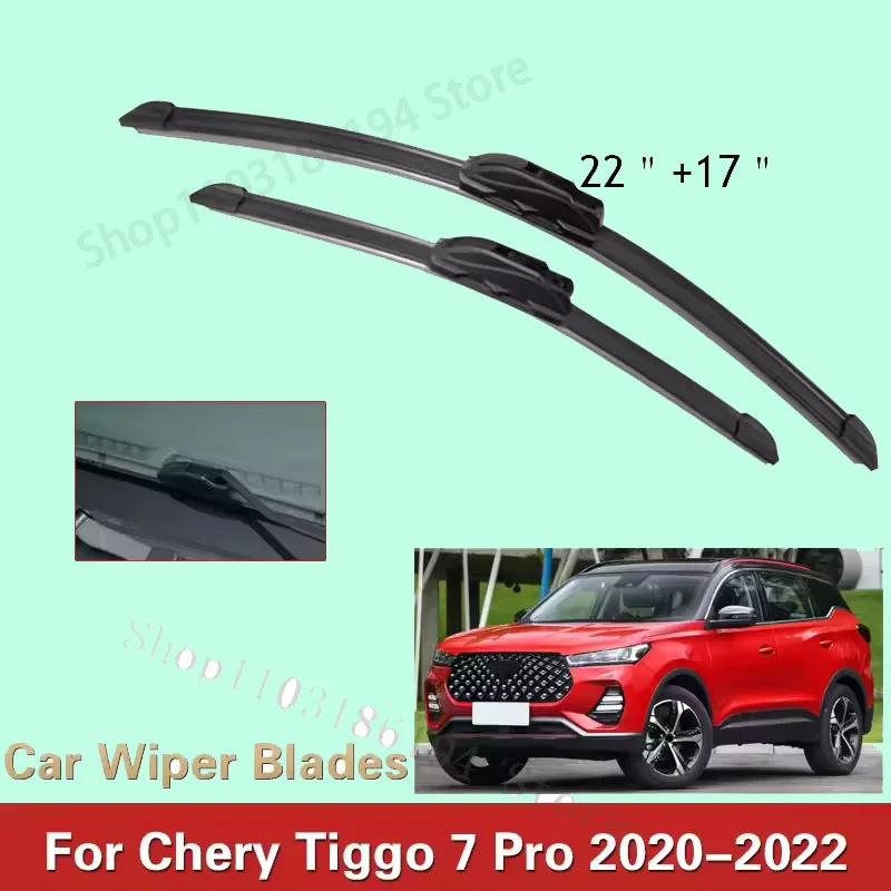 

Car Front Windscreen Wiper Blades For Chery Tiggo 7 Pro 2020 2021 2022 Car Accessories Wiper Blade Brushes Cutter 22"17"