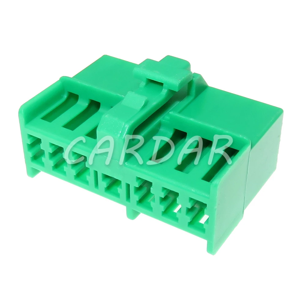 1 Set 13 Pin 1 Series Green Automobile Wire Harness Plastic Housing Unsealed Socket AC Assembly Auto Accessories