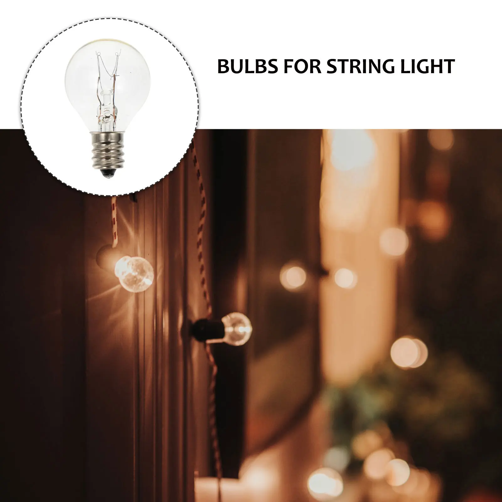 

6Pcs Scent Warmer Bulb E12 Base Fragrance Wax Diffuser Replacement Lamp Globe Clear Bulbs for Incense Lamps Garden Festival