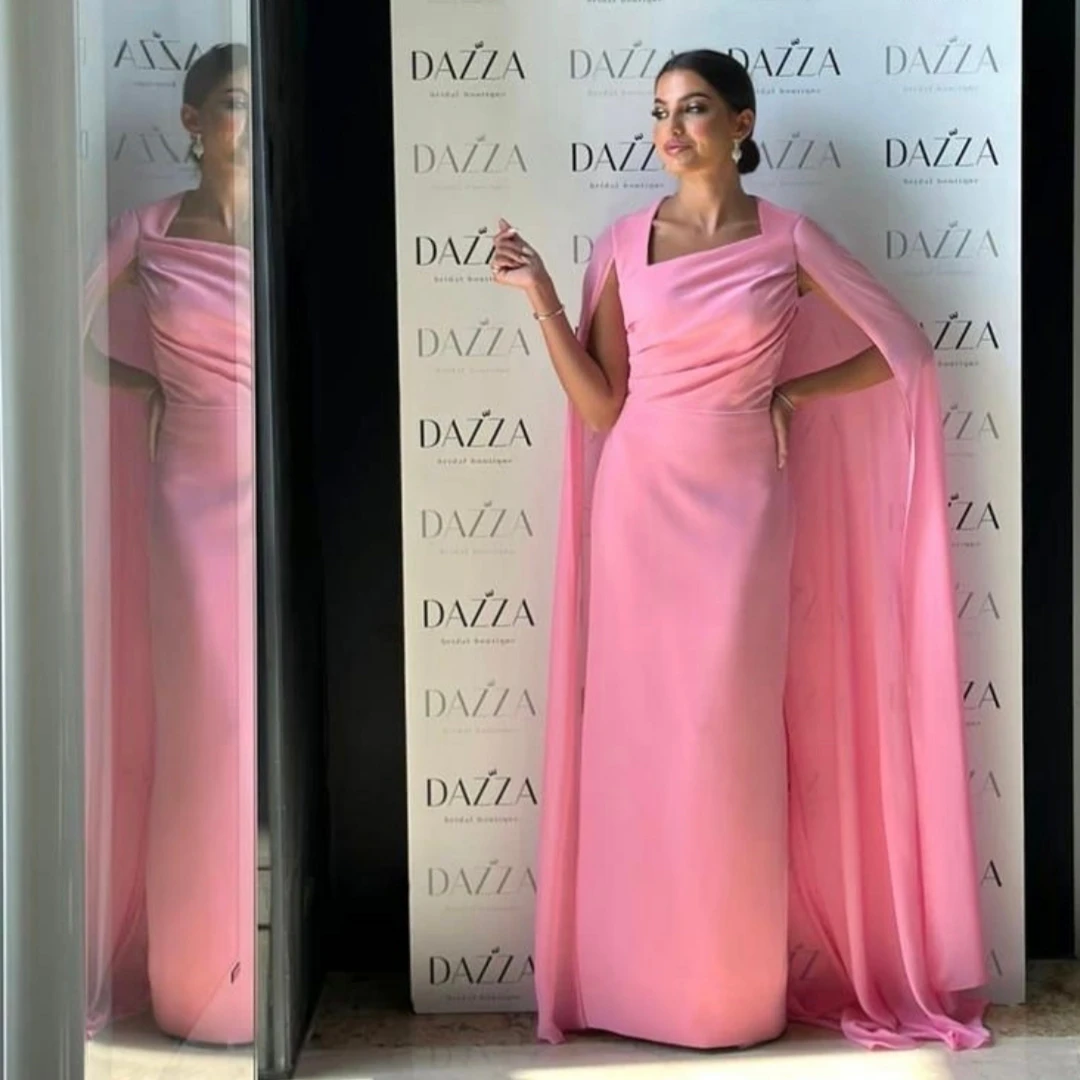 

Санторини для торжественных случаев, женская одежда, платья для выпускного вечера, вечернее платье с квадратным вырезом и рюшами, накидки, индивидуальный халат Des Noches