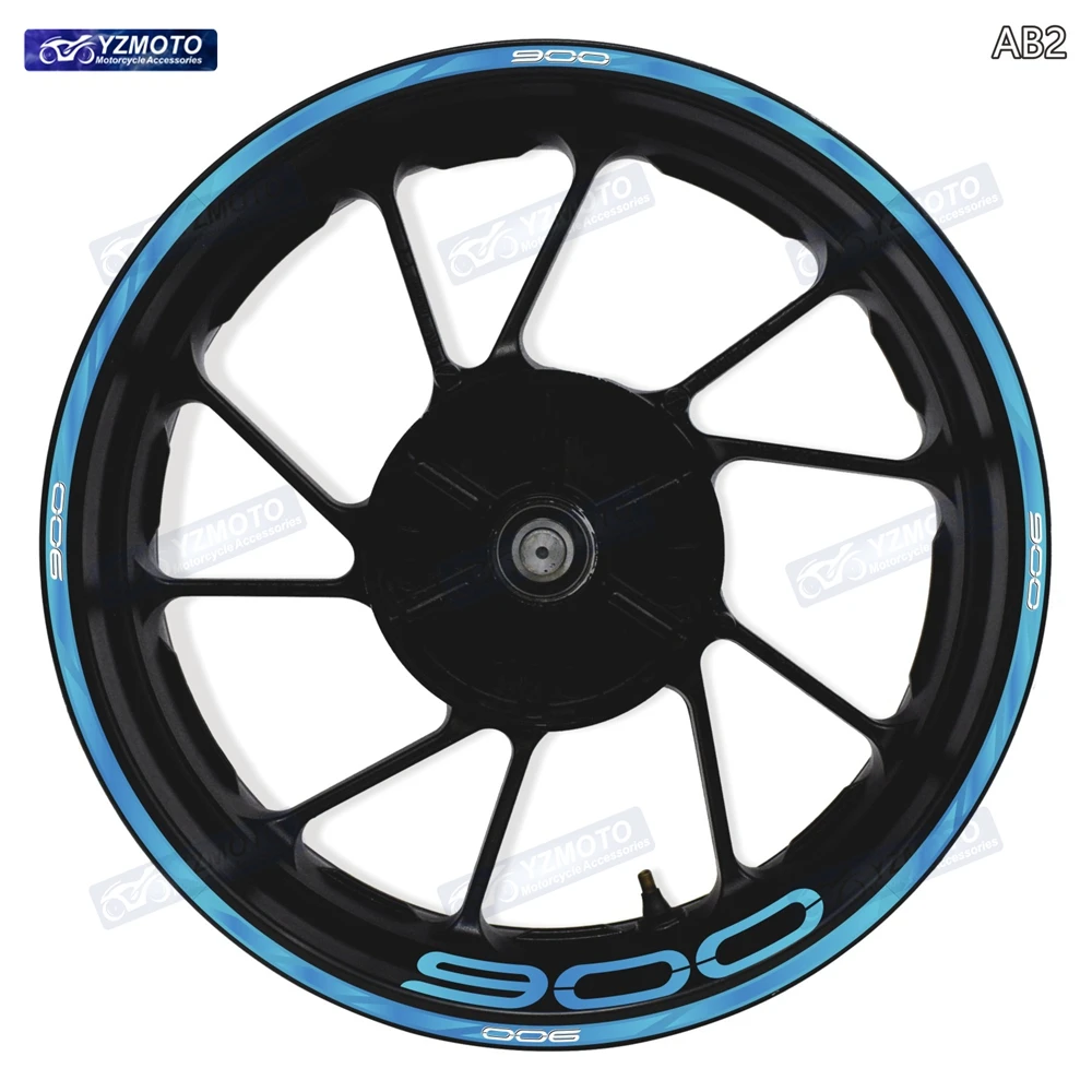

For Z900 Motocycle Accessories Wheel Hub Sticker Front And Rear 17-inch Decal Reflective Rim Waterproof Decoration Stickers