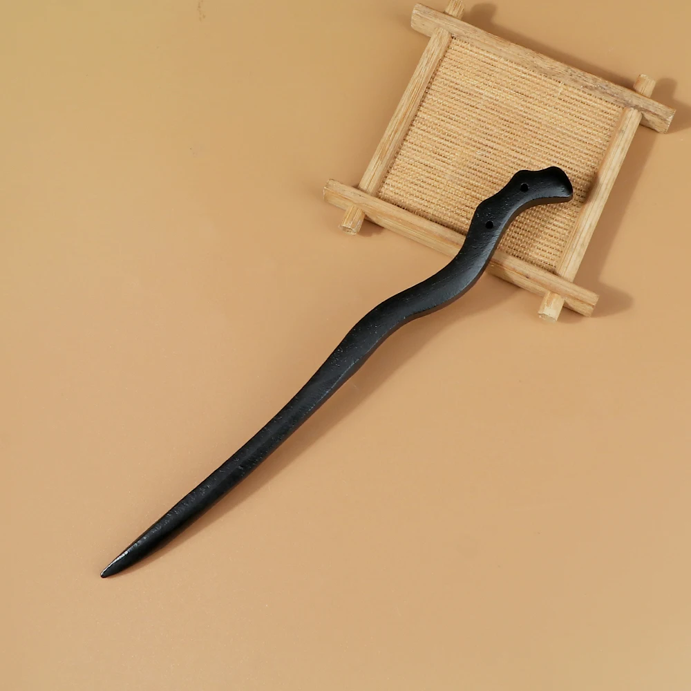 Retro Holz Haarnadel Haars pangen für Frauen Mädchen elegante Haars pangen Kopf bedeckung Hochzeits feier benutzer definierte handgemachte Haarschmuck Geschenke – Detail 8