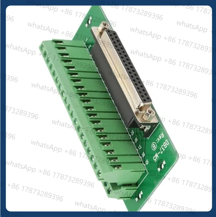 DB37 DR37 37 Pin Female Male Connector To 37P Terminal Block Adapter Converter PCB Breakout 2 Row Din Rail Mounting