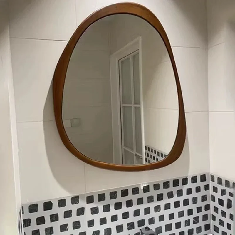Amerikaanse retro badkamerspiegel Franse badkamerspiegel voor thuis Speciaal gevormde make-upspiegel